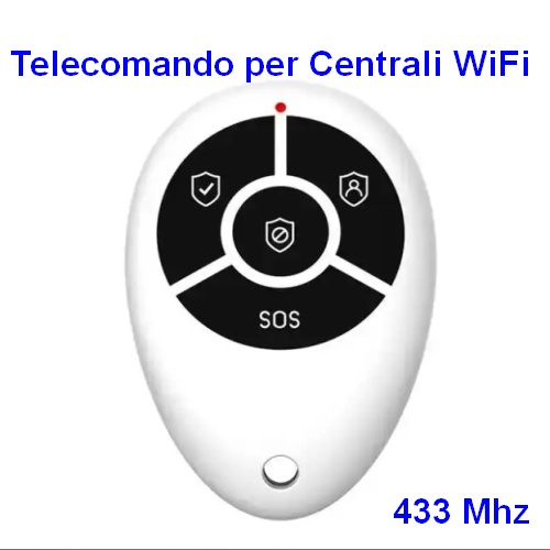 Telecomando per Centrali di Allarme senza fili WiFi 433 Mhz
